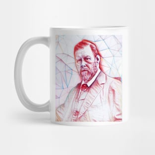 Bram Stoker Portrait | Bram Stoker Artwork Line Art Mug